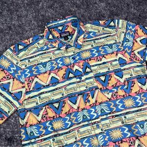 Patagonia Men's Go To Shirt High Hopes Geo: Salamander Green Men’s Size M